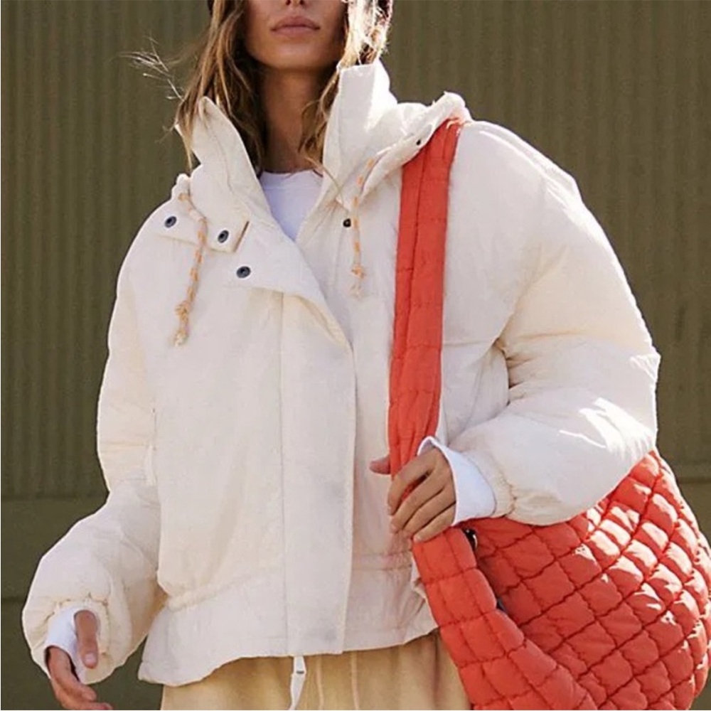 FP Movement by Free People Cream Puffer Jacket